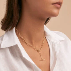 Collier Mi-long CHAIN - Doré -Femini Boutique 02651376 157 TU M1