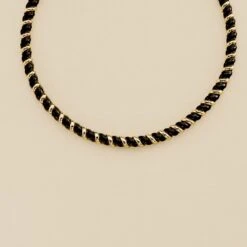 Collier Ras Du Cou SESHA - Noir / Doré