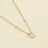 Collier Ras Du Cou LETTRE Q - Cristal / Doré 2 Collier Ras Du Cou LETTRE Q - Cristal / Doré -Femini Boutique 02670183 137 TU 01