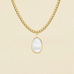 Sautoir CARAIBES - Nacre / Doré