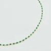 Collier Ras Du Cou SMARTY - Vert / Doré -Femini Boutique 02680922 658 TU 01