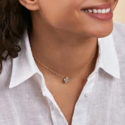 Collier Ras Du Cou ARLEQUIN - Multicolore / Doré 7 Collier Ras Du Cou ARLEQUIN - Multicolore / Doré -Femini Boutique 02681155 256 TU M1