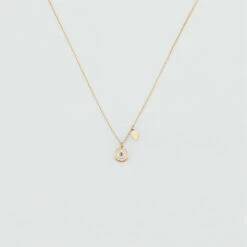 Collier Ras Du Cou CYCLADES - Rose Pâle/ Doré