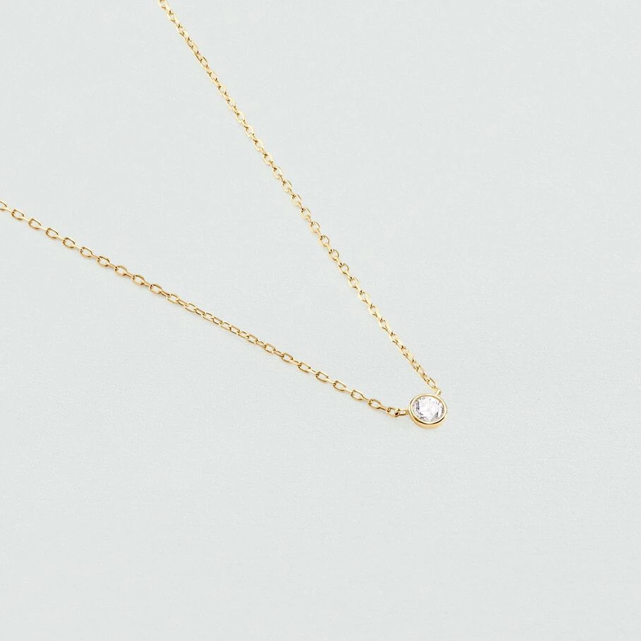 Collier Ras Du Cou BRILLANT - Cristal / Doré 3 Collier Ras Du Cou BRILLANT - Cristal / Doré