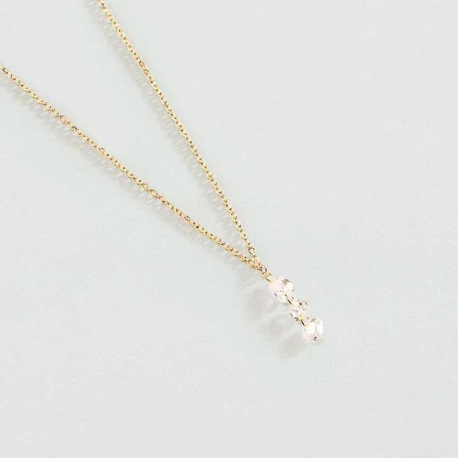 Collier Ras Du Cou PETILLE - Cristal / Doré 3 Collier Ras Du Cou PETILLE - Cristal / Doré