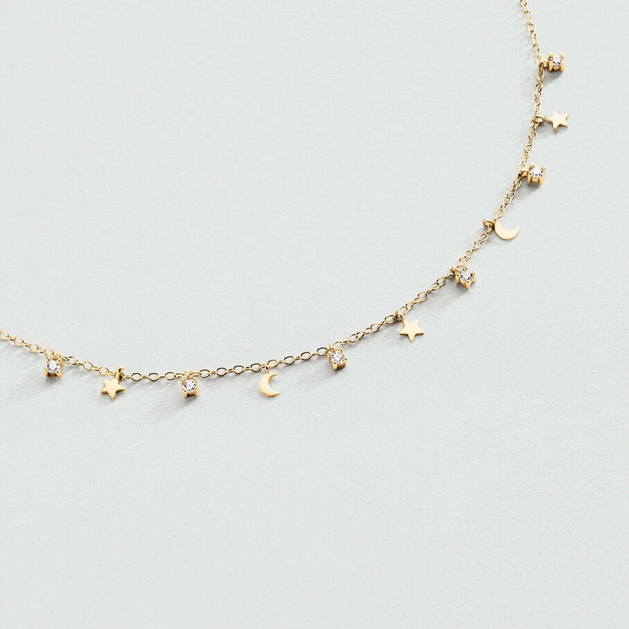 Collier Ras Du Cou LUNITAS - Cristal / Doré 3 Collier Ras Du Cou LUNITAS - Cristal / Doré