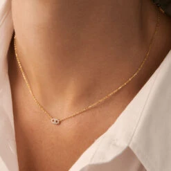 Collier Ras Du Cou ETREINTE - Argenté / Doré 5 Collier Ras Du Cou ETREINTE - Argenté / Doré -Femini Boutique 02690112 879 TU M1