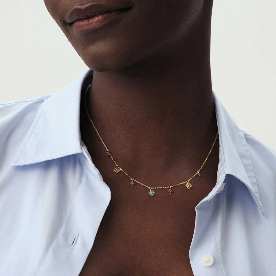 Collier Ras Du Cou BELOVED - Multicolore / Doré 4 Collier Ras Du Cou BELOVED - Multicolore / Doré – Image 2