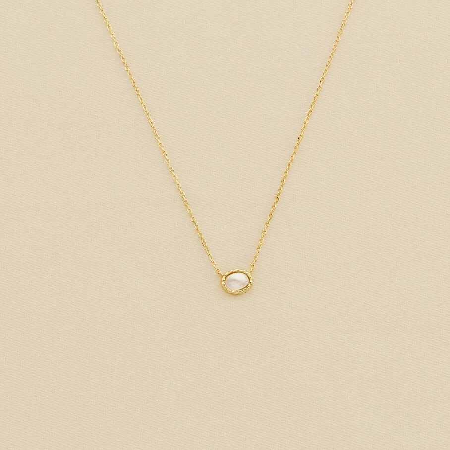 Collier Ras Du Cou ATMA - Nacre /rose 3 Collier Ras Du Cou ATMA - Nacre /rose