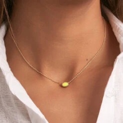 Collier Ras Du Cou ATMA - Amazonite/ Jaune 9 Collier Ras Du Cou ATMA - Amazonite/ Jaune -Femini Boutique 02690136 780 TU M2