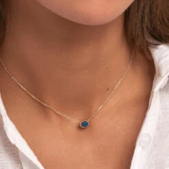 Collier Ras Du Cou ATMA - Lapis/ Bleu -Femini Boutique 02690136 857 TU M1